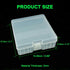 Fielect 100 x AA Battery Storage Case Holder Organizer Box Transparent