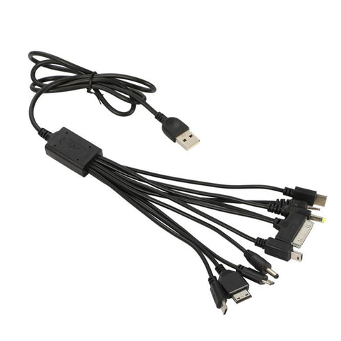 10 in 1 Multi Charging Cable, Universal Multiple Charging Cord with 10 Ports for Charging Cell Phones, Speakers, MP3,