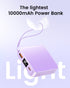 10000mAh Mini Power Bank - Portable Charger with USB C Input/Output, Smart LED Display, 30W Fast Charging for iPhone,