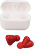 Dpofirs Wireless Earbuds, Heart Shaped Bluetooth Headphones, HiFi Stereo Earphones, Rechargeable Waterproof for Working