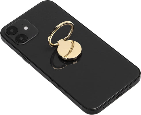 Phone Ring Holder, Mobile Finger Ring Grip, 360 Adjustable Metal Holder for Magnetic Car Mount, Gold