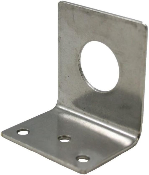 L-Bracket 1255 3/4 Hole Stainless Steel NMO 3/4 Hole Mount L Bracket Mobile Antennas Motorola Kenwood Vertex HYT for UHF VHF Coax NMO Mount Cable Mobile Antennas Car Truck Hood install by