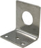 L-Bracket 1255 3/4 Hole Stainless Steel NMO 3/4 Hole Mount L Bracket Mobile Antennas Motorola Kenwood Vertex HYT for UHF VHF Coax NMO Mount Cable Mobile Antennas Car Truck Hood install by