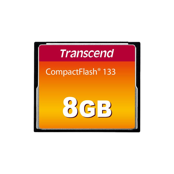 Transcend CF133 CompactFlash Memory Card 8GB, Up to 30MB/s, DSLRs Camera Card, MLC