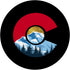 Colorado with Flag Themed Mountain Gifts For Couple Kids Men PopSockets Swappable PopGrip