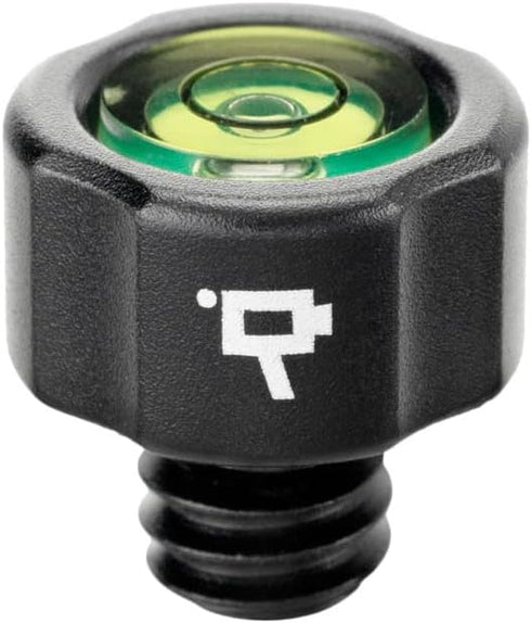 Wooden Camera Bubble Level for Leveling Equipment, Anti-Twist Locating Pin, 1/4"-20 Mounting Screw for Attaching to