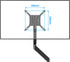 MOUNTUP VESA Mount Extender, Monitor VESA Extension Bracket Adapter for 17-35'' Screens, Extend VESA Mounting Holes up