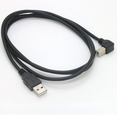 Tivid 59inch USB 2.0 High Speed Printer/Scanner Right Angle Cable USB Printer Cable