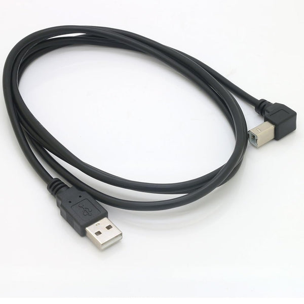 Tivid 59inch USB 2.0 High Speed Printer/Scanner Right Angle Cable USB Printer Cable