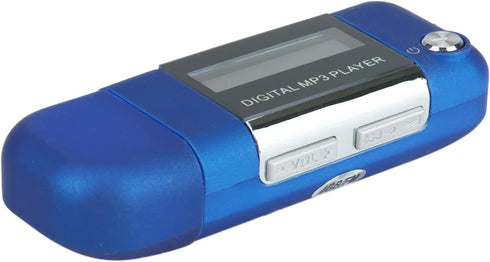 Lizusidtsy Mp3 4GB 500179214A1 Player U Disk Music Player Supports Replaceable AAA Battery, Recording (Blue)