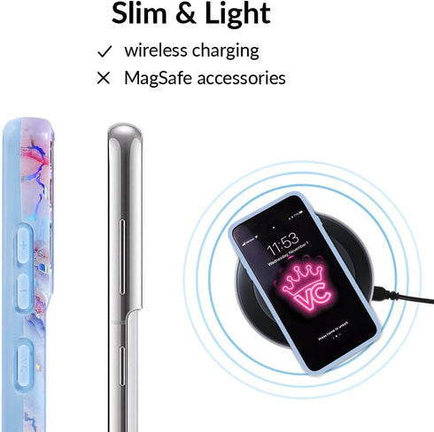 VELVET CAVIAR Compatible with Samsung Galaxy S22 Ultra Case, 8ft Drop Tested, Cute Protective Phone Case - Holographic