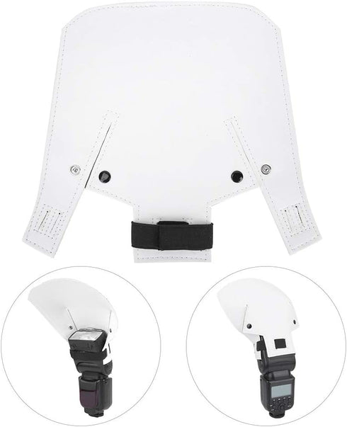 Flash Diffuser Reflector Kit, ArC Shape Camera Flash Light Diffuser Softbox, Portable Universal