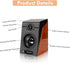 Portable Computer Speakers - Wired Pair 3in Stereo HiFi Multimedia PC Subwoofer with Non Slip Mat