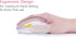 Wireless Mouse with Nano Receiver for PC, Laptop, Notebook, Less Noise, Portable Mobile Optical Mice (Flower)
