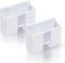 2 Pcs Wall Mount Phone Holder - 3M Adhesive Phone Stand with Data Cable Receiving Hole for Bedroom, Kitchen, Office