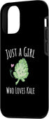 Funny Vegan Vegetarian Kale Designs 12/12 iPhone Pro Just a Girl who loves Kale Case