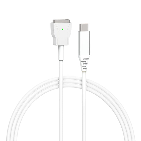 Type C to Second-Generation Magnetic Charging Cable Compatible with MacBook 2012-2017 - 1.8m - White