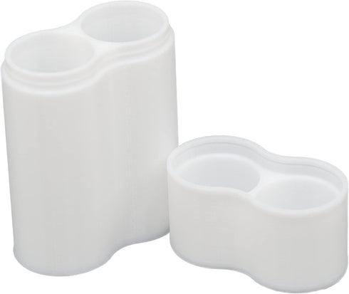 Slimline 18650 Battery Case, Soft Durable Material - Pack of 2 (Holds 2 Batteries)
