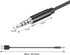 USB to 3.5mm Jack Audio Adapter, Male AUX to USB 2.0 Charge Cable for iPod Shuffle MP3 Player, 3.3FT
