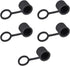 uxcell 5pcs BNC Silicone Protectors Cap Port Cover - Anti Dust Black