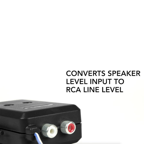 Scosche LOC2SL Line Output Converter, Adjustable Amplifier Add On Module for Car Stereo, RCA Adapter with Remote Control