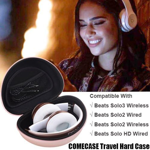 COMECASE Travel Hard Carrying Case for Beats Headphones, Compatible with Beats Solo and Studio Models (Box Only)