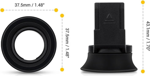 Generic XS20, XS10, XT200 Compatible for Fujifilm Soft Silicone Camera Eyecup Eyepiece Viewfinder with Hot Shoe