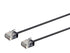 Monoprice Cat6 Ethernet Patch Cable - Snagless, 1 Feet, 550MHz, UTP, 32AWG, Black - Micro SlimRun Series