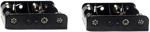 LampVPath (Pack 2 4 4 of AA Battery Holder with Leads, AA Battery Holder with Wires