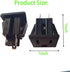 Panel Mount Outlet Power Socket 10Pcs US Plug 3 Pins AC 15A 125V Panel Screw Mount Type Female Connectors Adapter Black