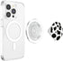 Black and White Cow Print Design PopSockets Grip for MagSafe, Cute for Boys and Teen Girls