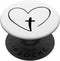 Christian Inspirational Pop Socket, Jesus Cross and Heart, PopSockets Standard PopGrip