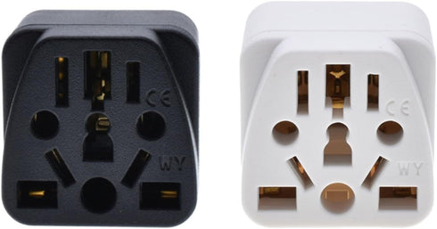 2-Pack ALINNA US Travel Plug Adapter, EU to US Plug Converter, Universal EU UK AU CN JP to USA (Type B)