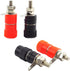 Lzzvibo 10pcs 4mm JS-910B JS-910B (5Black+5Red) Banana Plug Jack Connector Nickel Plated for Jack Socket Female Binding