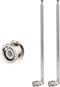 SZSAUTO Police Radio Scanner Antenna 20-1300MHz BNC Male 7 Section Telescopic Handheld Ham