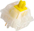 Gateron KS-3X1 Pro V2 Milky Yellow Pre-lubed Switches, 5-Pin Linear Switches Compatible with All MX Mechanical Keyboard