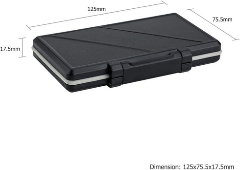 36 Slots Memory Card Case Holder, Water-Resistant Keeper Wallet for 12 SD SDHC SDXC + 24 TF MSD MicroSD MicroSDHC