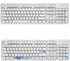 Zopsc Penguins Pattern Keyboard Keycaps Kit, PBT Keycap Set Space+ESC+Enter+Numpad Enter Key for Mechanical Keyboards