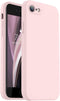 Vooii iPhone SE Case 2022/3rd/2020, iPhone 8/7 - Chalk Pink, Upgraded Liquid Silicone, Square Edges, Camera Protection.
