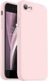 Vooii iPhone SE Case 2022/3rd/2020, iPhone 8/7 - Chalk Pink, Upgraded Liquid Silicone, Square Edges, Camera Protection.