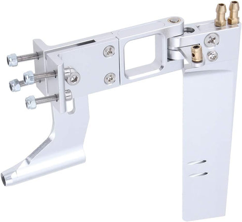 110mm 4mm Hobbypark Aluminum RC Boat Rudder with Shaft Axle Strut Mount Bracket Kit Holder,Dual Water Pickup
