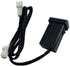Car Charger PD QC3.0 Fast Charge Type C USB Port Socket with LED Light Show for Toyota (Blue-1.3x0.9inch)