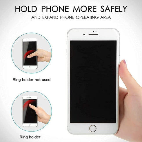FCVHEDS Magnetic Phone Handle Compatible with Phones, Foldable Phone Grip Stand for Smart Phones, Tablet Computers