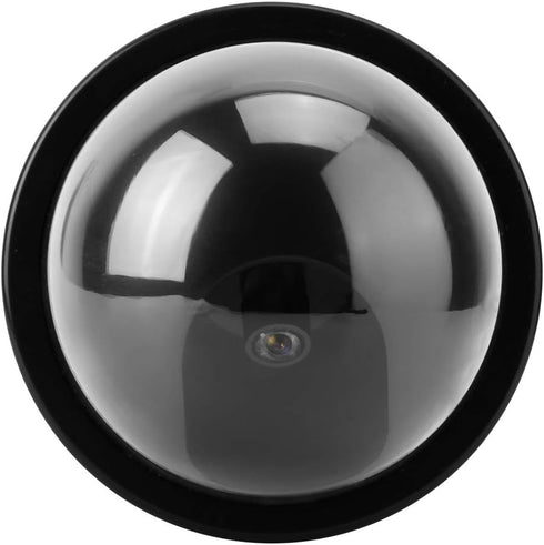 Dummy Fake Security Camera, CCTV Dome Camera with Flashing Led Light (4pcs) (Black)