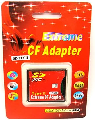Sintech SDXC SDHC SD Card to UDMA CF Adapter for Sony Canon Camera