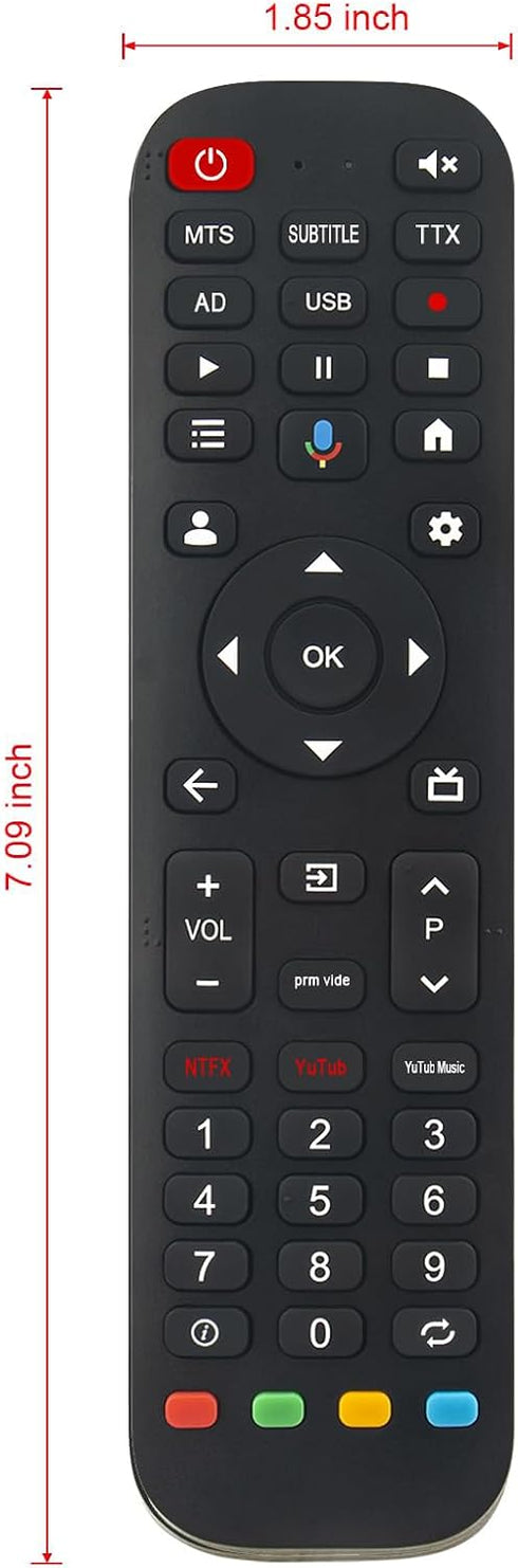 VINABTY 32 inch, 40 inch Replacement Voice Remote Control fit for FPD Palette Series Google Smart TV