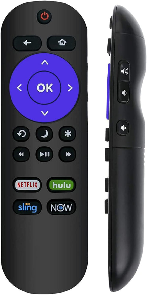 Universal Remote Control Compatible with All Sharp Roku TV Models - LC-50LBU591U, LC-50LBU711U, LC-55LBU591U, and More.