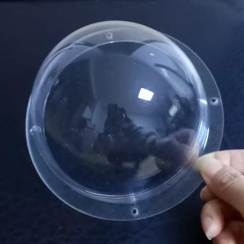 4.72Inch/120mm Acrylic Indoor/Outdoor CCTV Replacement Clear Camera Dome Cover, Security Camera Housing