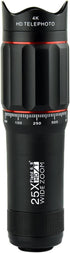 Andoer 25x 25X Macro Telephoto Smartphone Lens Kit with Phone Clip Holder, Telephoto Lens, Black