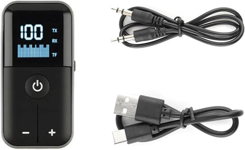 ZEZEFUFU Bluetooth Transmitter Receiver 5.4 Adapter Wireless Audio Adapter MP3 Player 3.5mm Aux